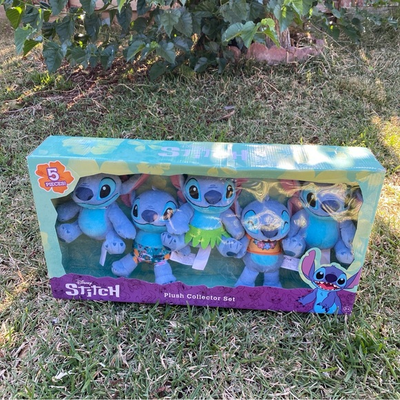 Disney Other - Disney Stitch Plush Collector Set 5 Pieces Hawaii Themed Collectible Kids Toys